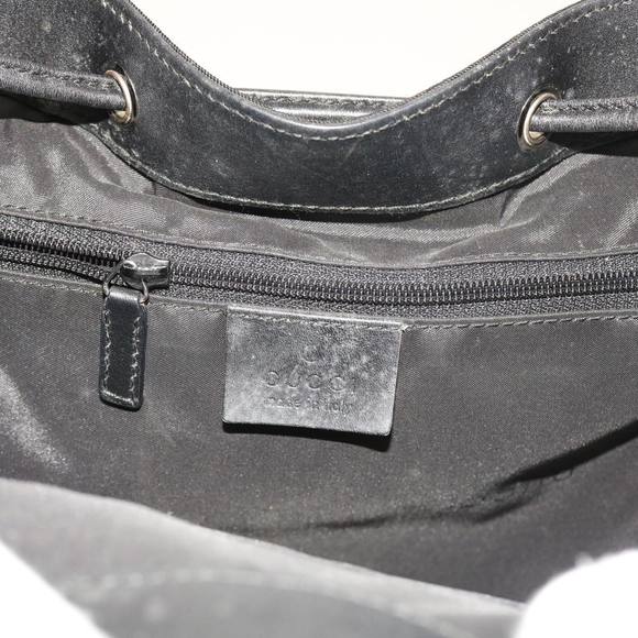 GUCCI Backpack Nylon Canvas Black 003 0233 2123 Auth bs8250 - Picture 10 of 16